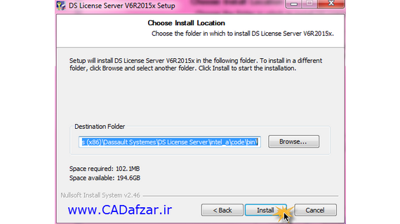 17DS License server setup CADafzar | شرکت مهندسی کیان کدافزار نصب و کرک کتیا نسخه |V5-6R22 |2012 یا بالاتر | رسول محمدی